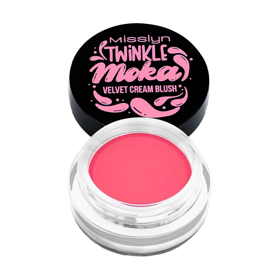 Кремові рум'яна для обличчя Misslyn Twinkle Moka Velvet Cream Blush 03 Pink, 4.5 г